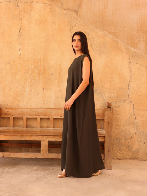 Inner Slip Dress – Olive